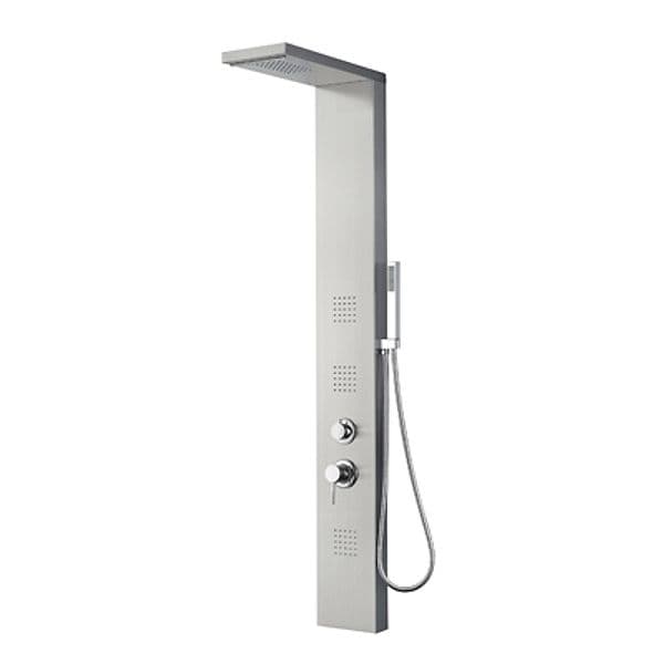 Parete Attrezzata Multifunzione Mod Rodi Dh Acciaio INOX Luc Senza LED - 3