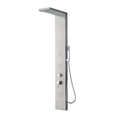Parete Attrezzata Multifunzione Mod Rodi Dh Acciaio INOX Luc Senza LED - 3