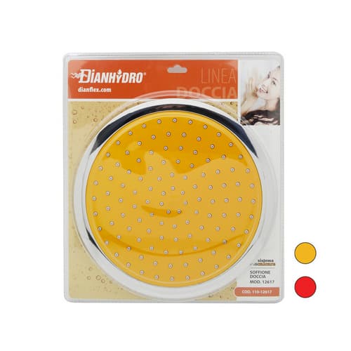 Soffione Doccia Tondo Modello 12617 Ø 228 Dh Arancio - 3