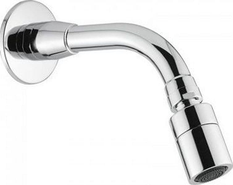 Braccio Doccia Antivandalo in Tubo con Soffione Orientabile Idral 16,5 cm