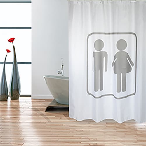 Tenda per Doccia in Tessuto Poliestere M&w Spire 180 cm x 200 - 2