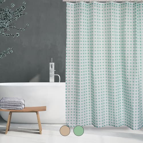 Tenda per Doccia in Tessuto Poliestere Camberra Spire 180 cm x 200 Verde - 3