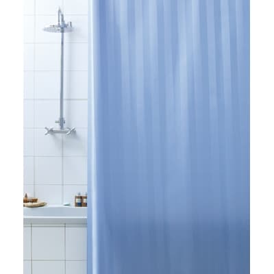 Tenda per Doccia 2 Lati in Tessuto Cm 180 x 200 Mod Celeste Dh - 3