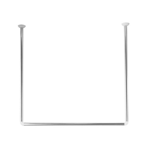 Bastone per Tenda Doccia 3 Lati Spire Acciaio INOX 80 x 80 x 80 cm - 3