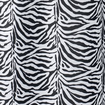 Tenda per Doccia 2 Lati in Tessuto Cm 180 x 200 Mod Zebra Nero Dh - 3