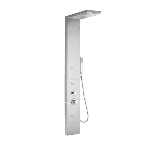 Parete Attrezzata Multifunzione Mod Manhattan Metaf Cromo Satinato - 5