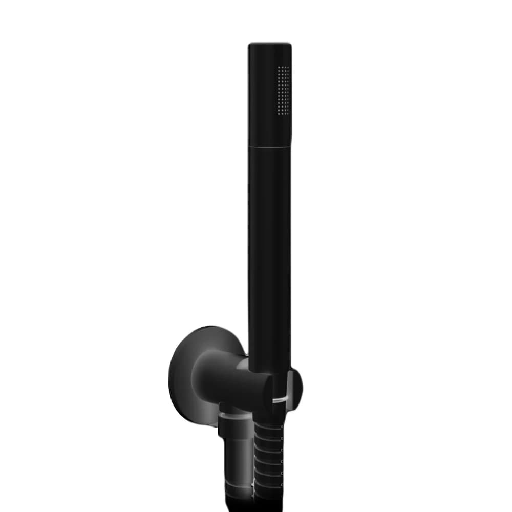 Kit Doccetta Doccia Minimale Tonda Nero Opaco Remer - 3
