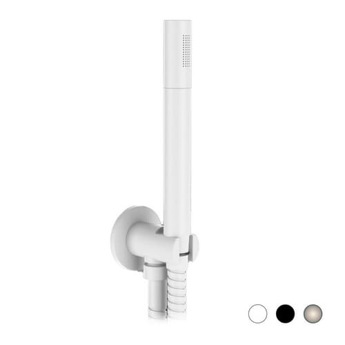 Kit Doccetta Doccia Minimale Tonda Bianco Opaco Remer - 2