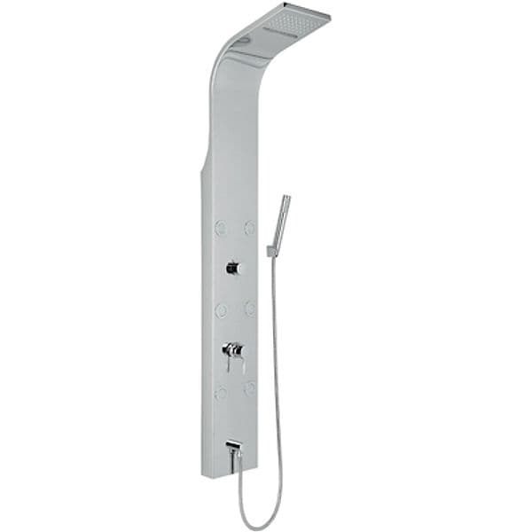 Parete Attrezzata Multifunzione Mod Vittoria Metaf Acciaio INOX Lucidato - 5