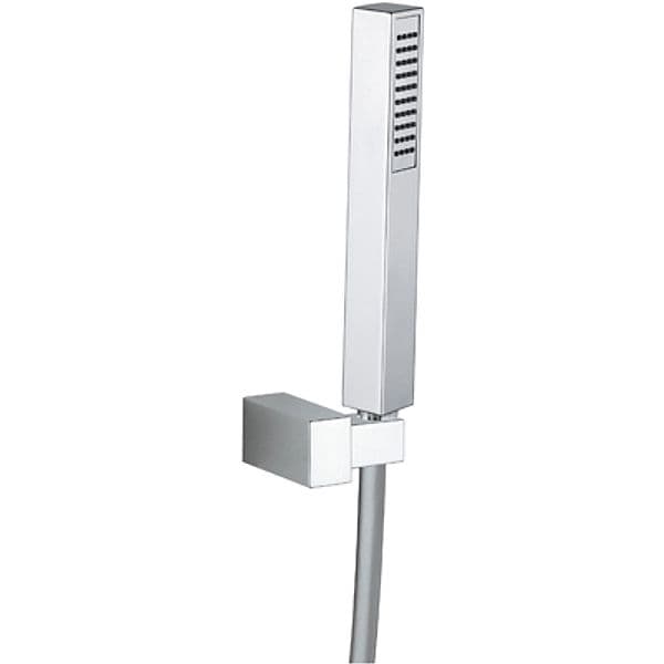 Kit Doccetta Doccia Quadro + Supporto Snodato Damas Cromo - 2