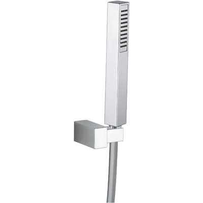 Kit Doccetta Doccia Quadro + Supporto Snodato Damas Cromo - 2