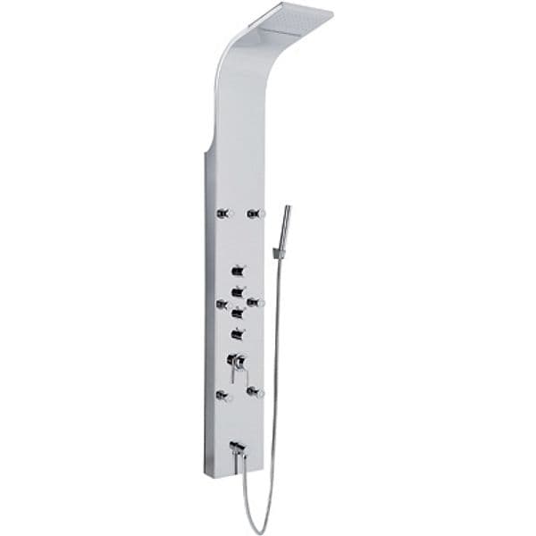 Parete Attrezzata Multifunzione Mod Niagara Metaf Acciaio INOX Lucidato - 4