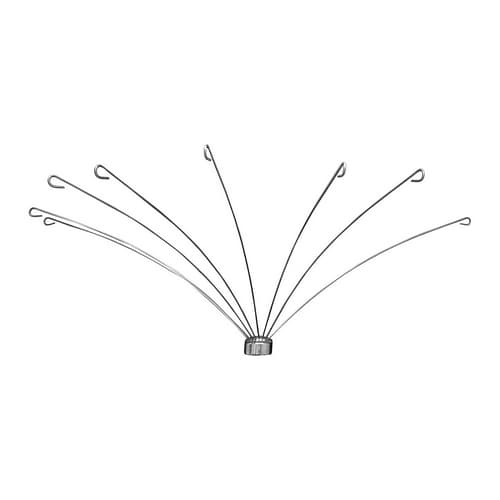 Supporto Circolare per Tenda Doccia Dh 180 ° Aste L 76 cm - 2
