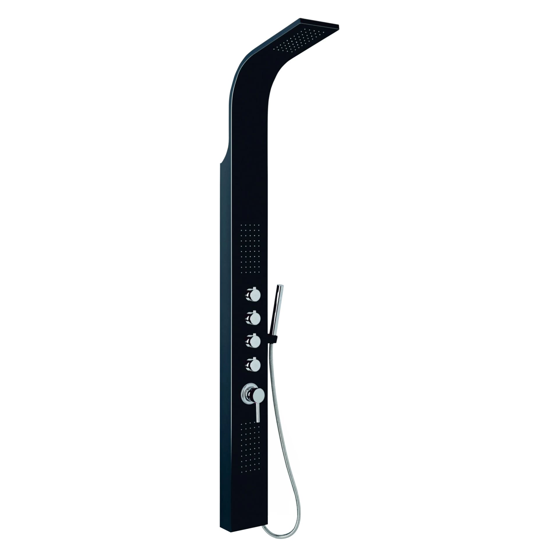 Parete Attrezzata Multifunzione Mod Danubio Metaf Nero - 2