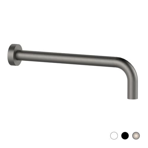 Braccio Doccia Tondo Nichel Spazzolato Opaco 40 cm Remer - 2