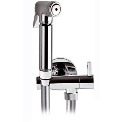 Set con Idroscopino + Flessibile + Supporto Ottone Lux Dh Cromo - 3