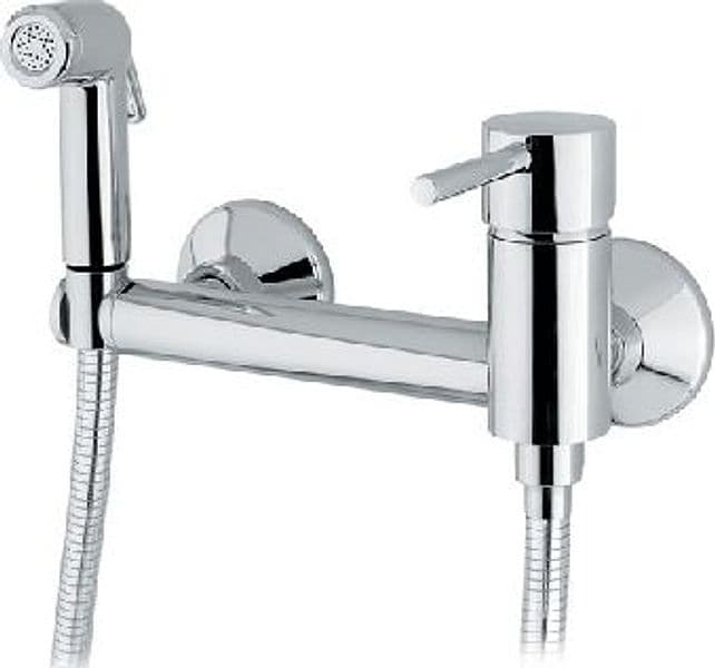 Rubinetto Miscelatore Monocomando a Parete con Kit Doccetta Idral Cromo - 3