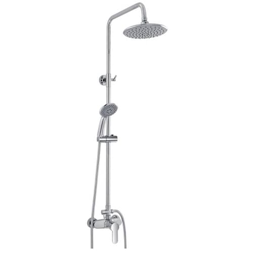Colonna Doccia Completa Linea Platinum in Acciaio Cromato con Rubinetto - 8