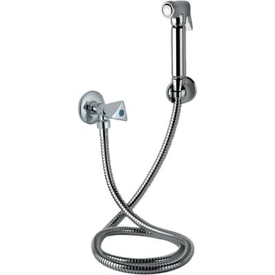 Set Doccia Pulsante Maniglia 3 Punte Maria Cromo - 3