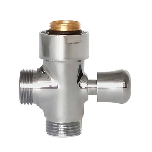 Deviatore Tondo in Ottone Cromato per Colonna Doccia Damas Cromo - 3