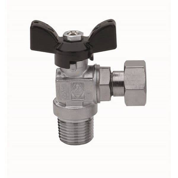 Valvola a Sfera a Squadra Filettatura Maschio Rb 3/4 x 3/4 DN 20 PN 30 - 3