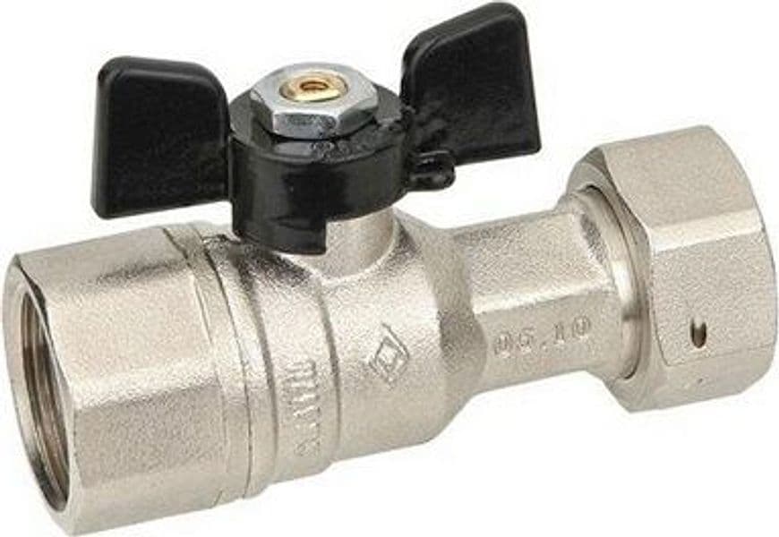 Valvola a Sfera Diritta a Passaggio Totale FF Dado Bugat 3/4 x 3/4 DN 15 PN – Bugatti