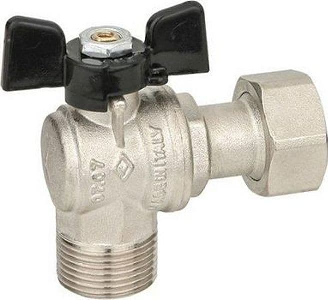 Valvola a Sfera ad Angolo a Passaggio Totale MF Bugat 1/2 x 3/4 DN 15 PN 40 - 2