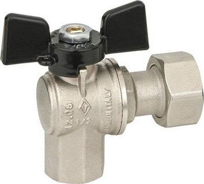 Valvola a Sfera ad Angolo a Passaggio Totale FF Bugat 3/4 x 3/4 DN 15 PN 25 - 3