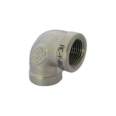Gomito a 90 ° FF Acciaio INOX Ikaro 342 A090 a 03 - 3