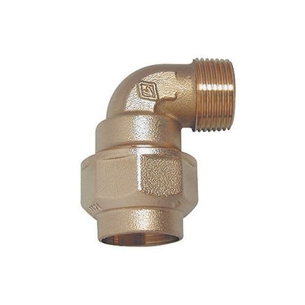 Raccordo a Gomito Maschio in Ottone Bugat 11 x 4 x 40 - 3