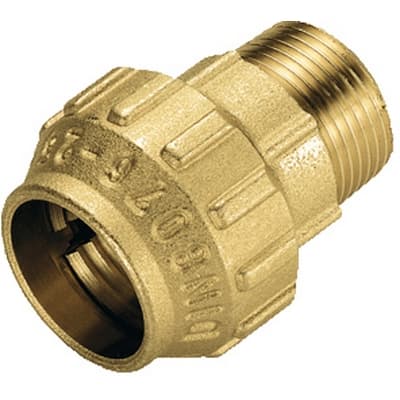 Raccordo Diritto Maschio in Ottone Tiemme ½ x 20 - 2