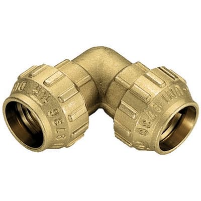 Raccordo Curvo Doppio in Ottone Tiemme Ø 63 - 3