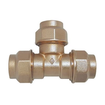 Raccordo a Tee Doppio in Ottone Bugat Ø 40 - 2