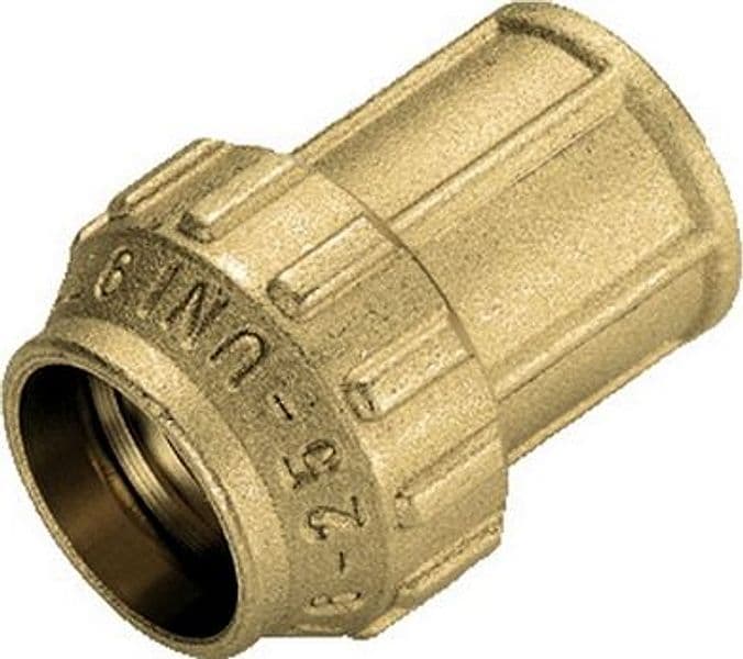 Raccordo Diritto Femmina in Ottone Tiemme 1 x 32 - 2