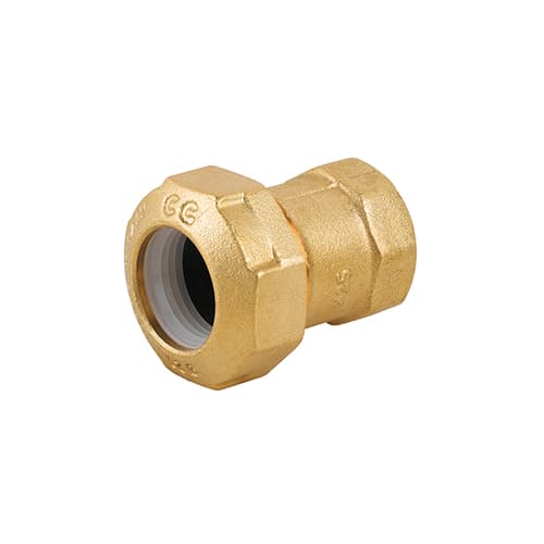 Raccordo Femmina in Ottone per Tubo PE Caval 2 x 63 - 2