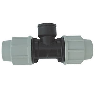 Tee a 90 ° Femmina Plasson per Tubo Polietilene ¾ x 32 - 2