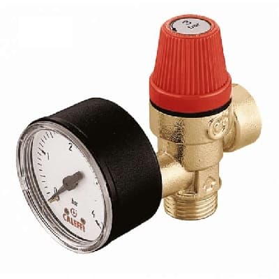 Valvola di Sicurezza Ordinaria MF C Manometro Calef 6 Bar - 2