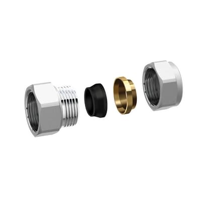 Raccordo Adattatore Cromato per Tubo Rame Far ¾ x 18 - 3