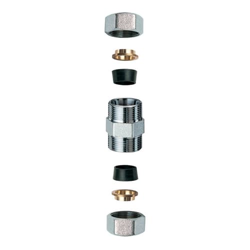 Niplex Doppio Cromato C Monocono in Gomma per Rame Far 3/4 x 22 - 3