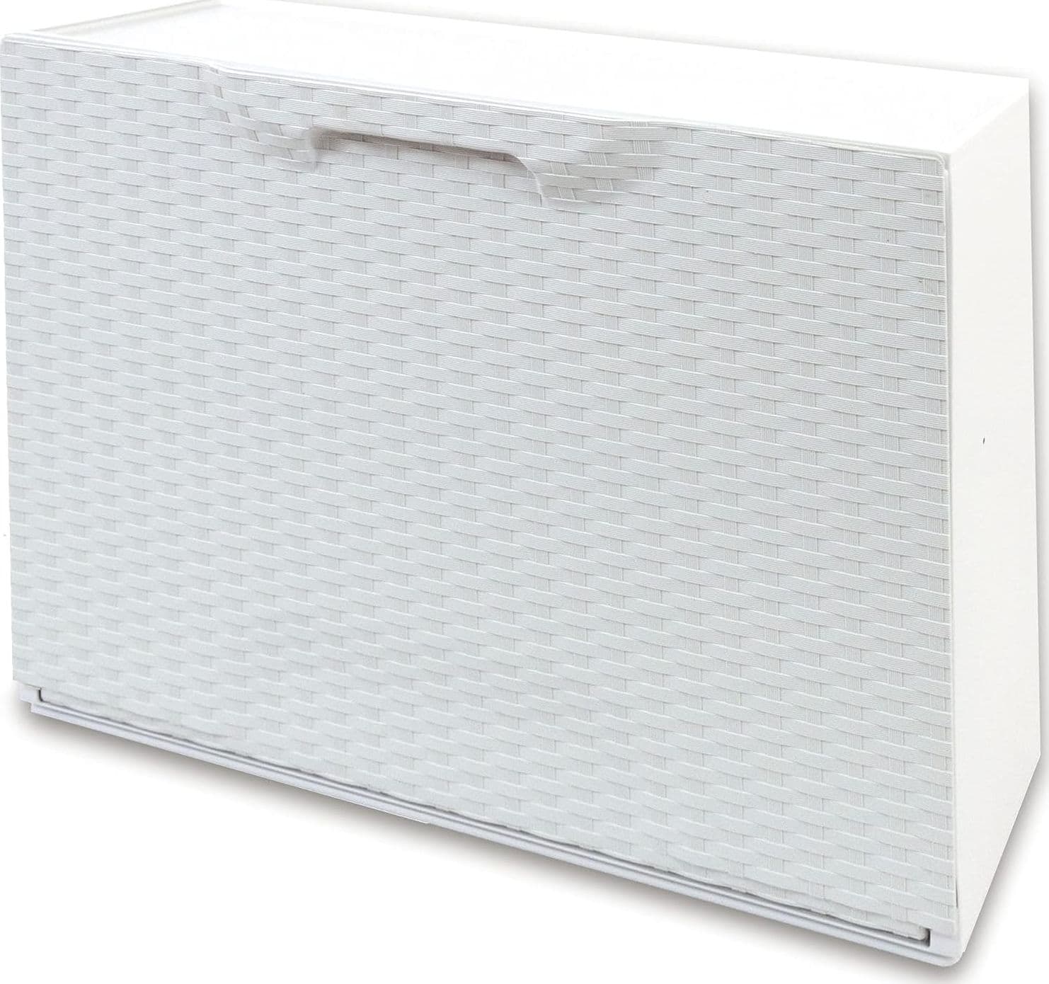 Scarpiera Modulare Rattan in Plastica Bianco Cm 51X17,3 H.cm 40,1 – Autres