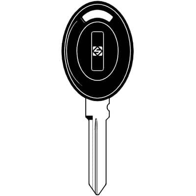 Chiave Auto Tata TAT3RP Silca Ottone Nichelato 5 Pezzi - 2