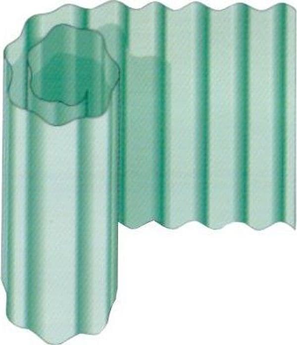 Laminato Vetroresina Ondulato Verde H. L.20 m 200 cm - 2