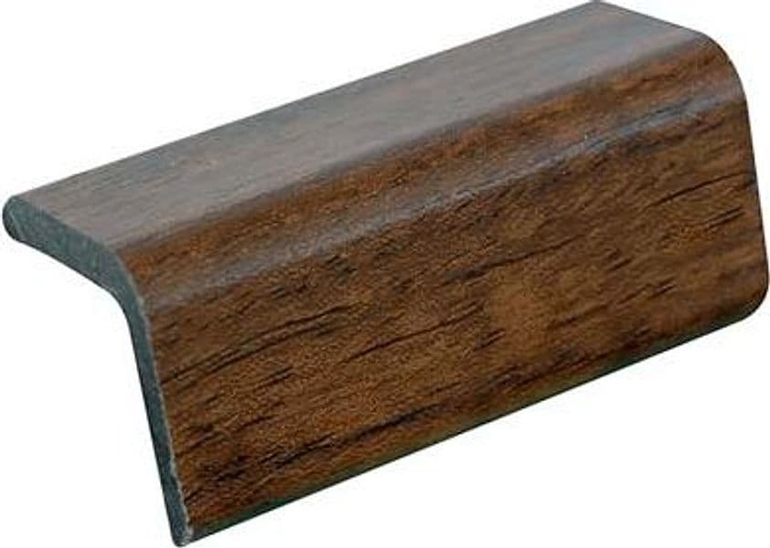 Paraspigolo Liscio Polistirene Noce Chiaro 30 x 30 mm H 2900 mm 10 Pezzi - 2