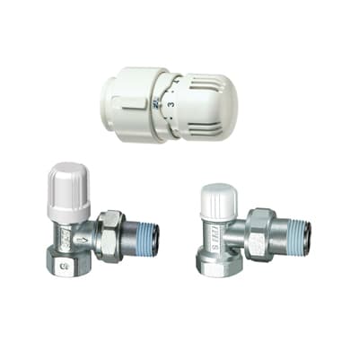 Kit Valvola + Detentore a Squadra + Testa Termostatica 321 a 1671 a 04 - 3