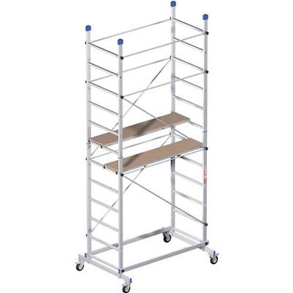 Trabattello Zeus Marchetti Alluminio Legno H. 360 157 x 70 cm 198 cm