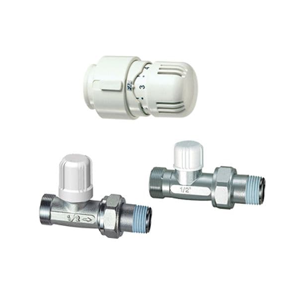 Kit Valvola + Detentore Diritto + Testa Termostatica Far 321 a 1681 a 03