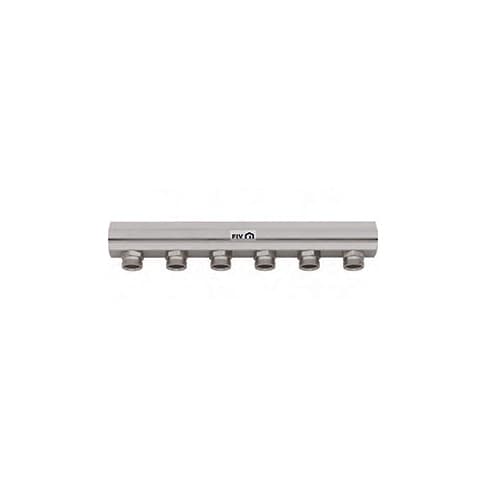 Collettore di Distribuzione 1 Derivazione 24 x 19 Fiv 1 x 6 Vie L 314 mm - 3