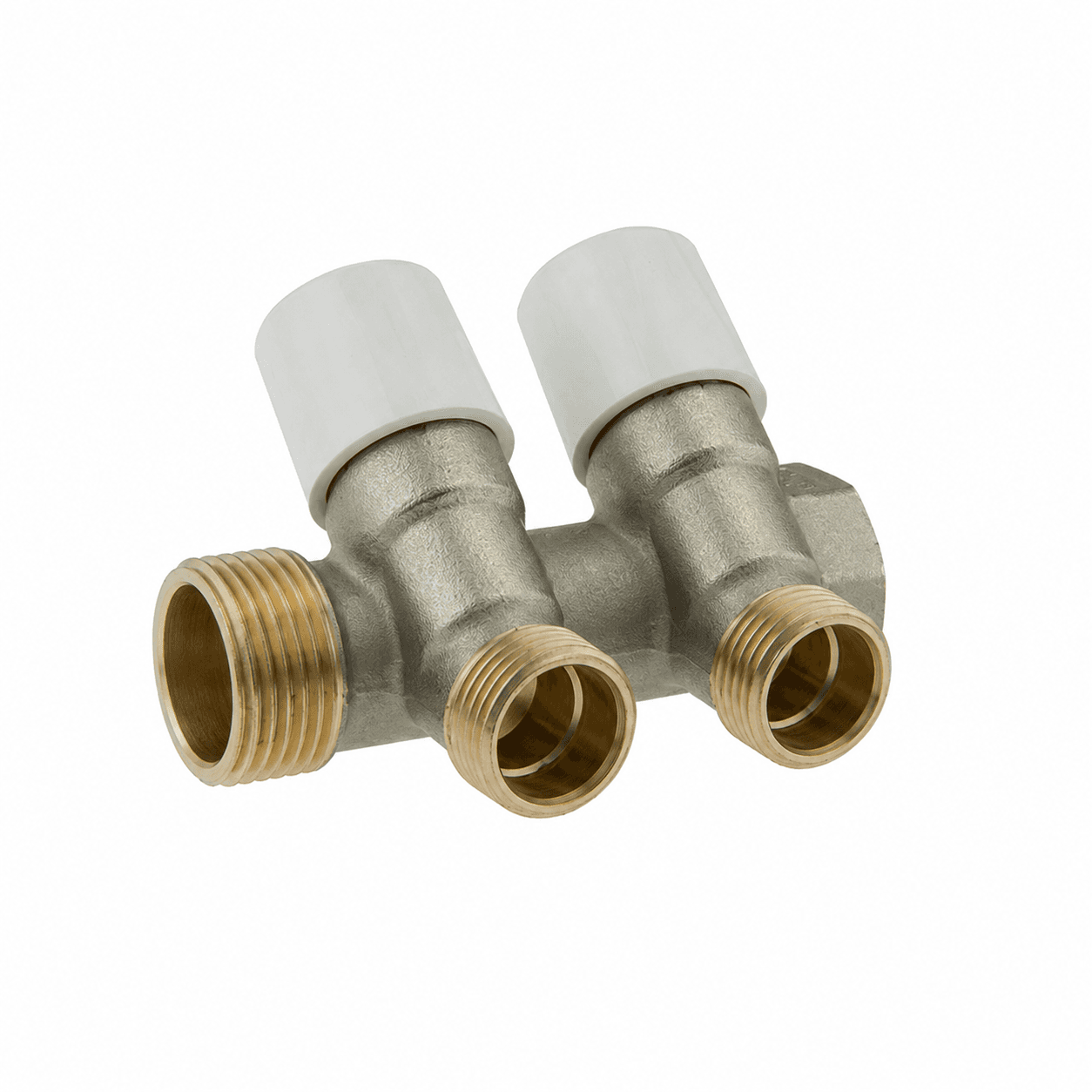 Collettore di Distribuzione con Vitoni di Chiusura Tdmb ¾ x ½ 2 Vie - 2