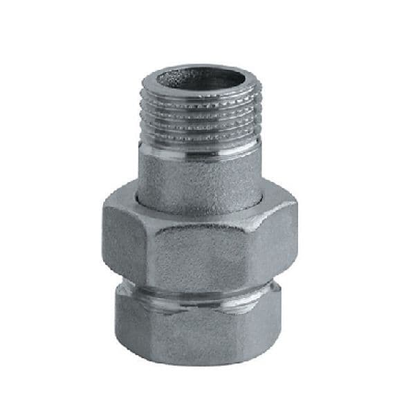 Raccordo Diritto 3 Pezzi Nichelato Rinal 3/4 Cromo - 3