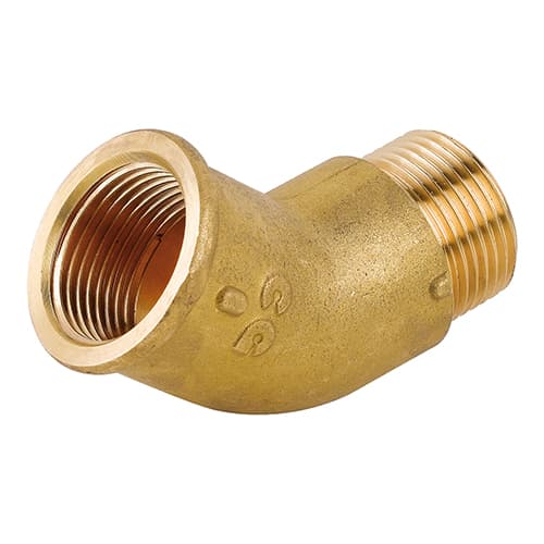 Gomito 45 ° MF in Ottone Giallo Caval 319 C056 a 05 - 3